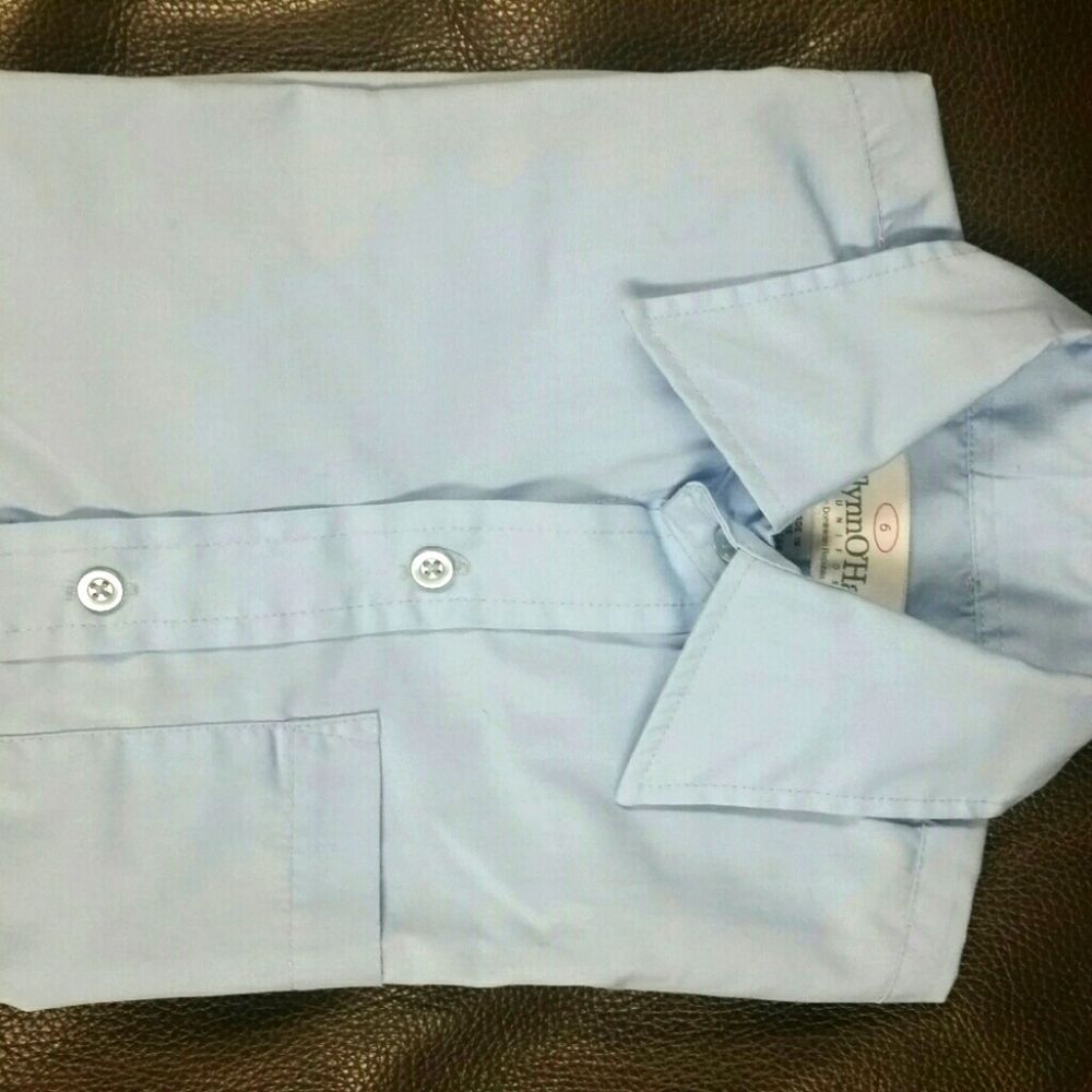 Flynn O'Hara Short sleeve shirt school uniform light blue